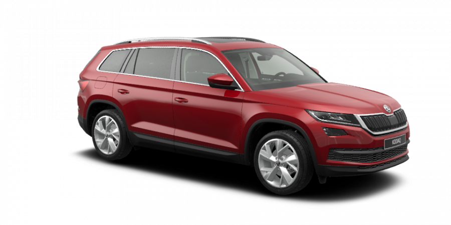 Škoda Kodiaq, 2,0 TDI 140 kW 7-stup. automat. 4x4, barva červená