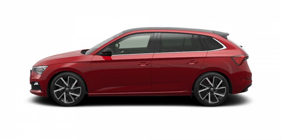 Škoda Scala, 1,5 TSI 110 kW 7-stup. automat., barva červená