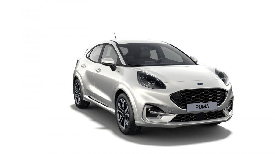 Ford Puma, ST-Line, 5dveřová, 1.0 EcoBoost (mHEV) 92 kW/125 k, 6st. manuální, barva bílá