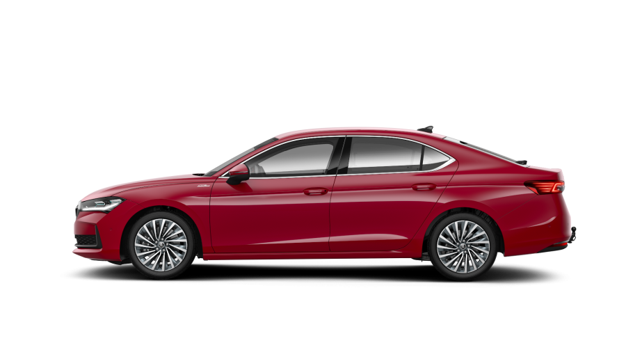 Škoda Superb, 2,0 TSI 195 kW 7° automatická DSG 4x4, barva červená