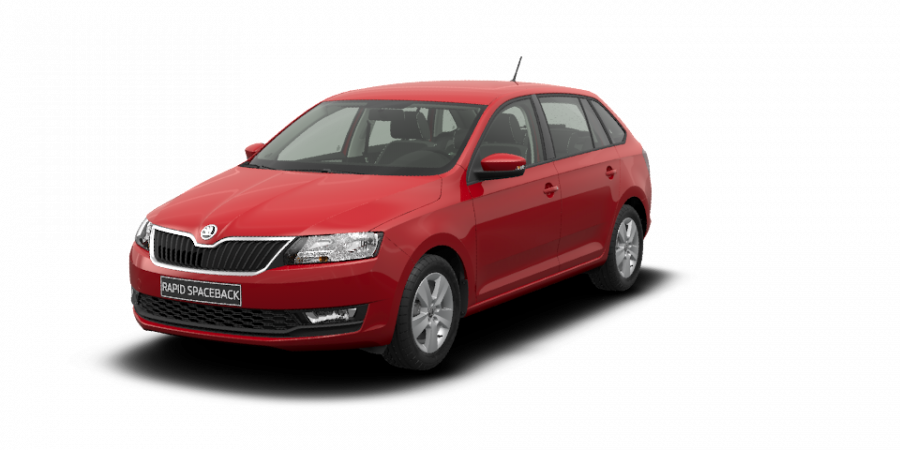 Škoda Rapid, 1,0 TSI 81 kW 6-stup. mech., barva červená