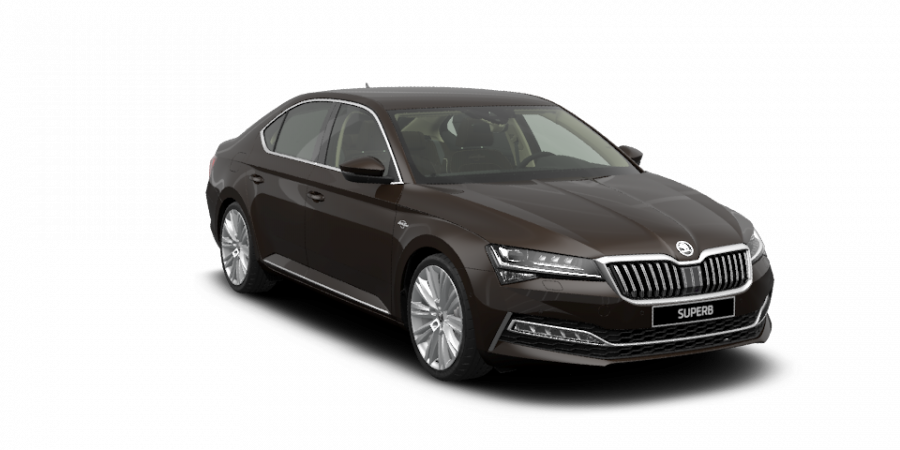 Škoda Superb, 2,0 TDI 140 kW 7-stup. automat. 4x4, barva hnědá