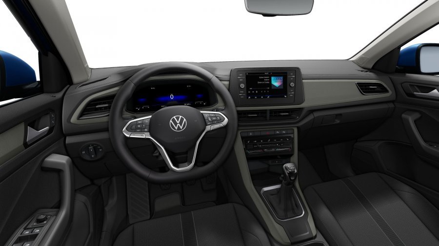 Volkswagen T-Roc, T-Roc Life 1,0 TSI 81kW 6G, barva modrá