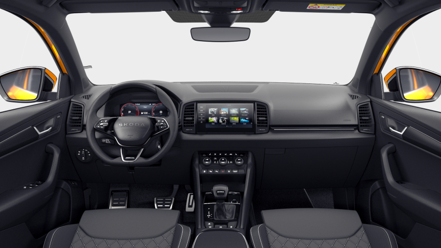 Škoda Karoq, 1,5 TSI 110 kW 7° automatická DSG, barva oranžová