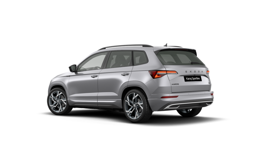 Škoda Karoq, 2,0 TDI 110 kW 7° automatická DSG 4x4, barva stříbrná
