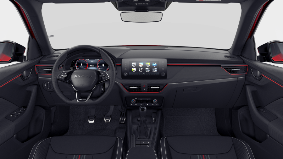 Škoda Kamiq, 1,0 TSI 85 kW 6° manuální, barva červená