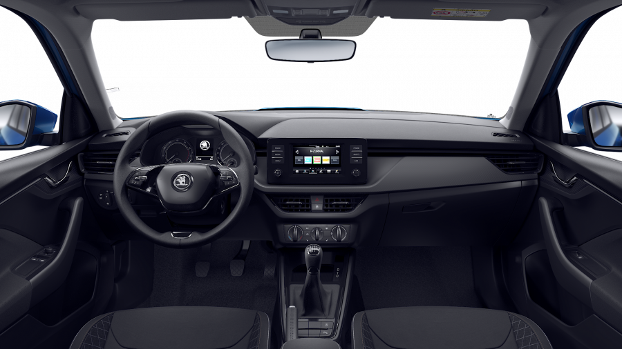 Škoda Kamiq, 1,0 TSI 70 kW 5-stup. mech., barva modrá