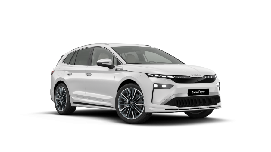Škoda Enyaq iV, 82 kWh 210 kW 1° automatická 4x4, barva bílá