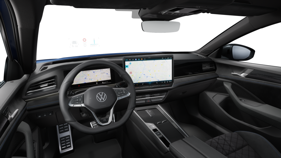 Volkswagen Passat, Passat R-Line 1,5 TSI 150 kW eHybrid, barva modrá