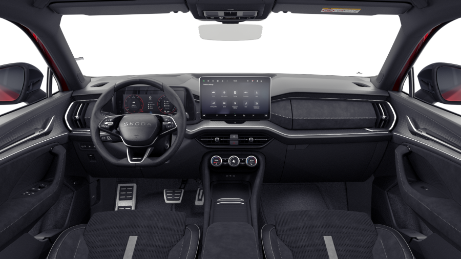 Škoda Kodiaq, 2,0 TDI 142 kW 7° automatická DSG 4x4, barva červená