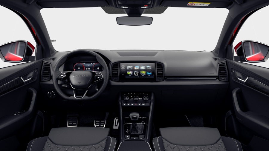 Škoda Karoq, 2,0 TDI 110 kW 7° automatická DSG, barva červená