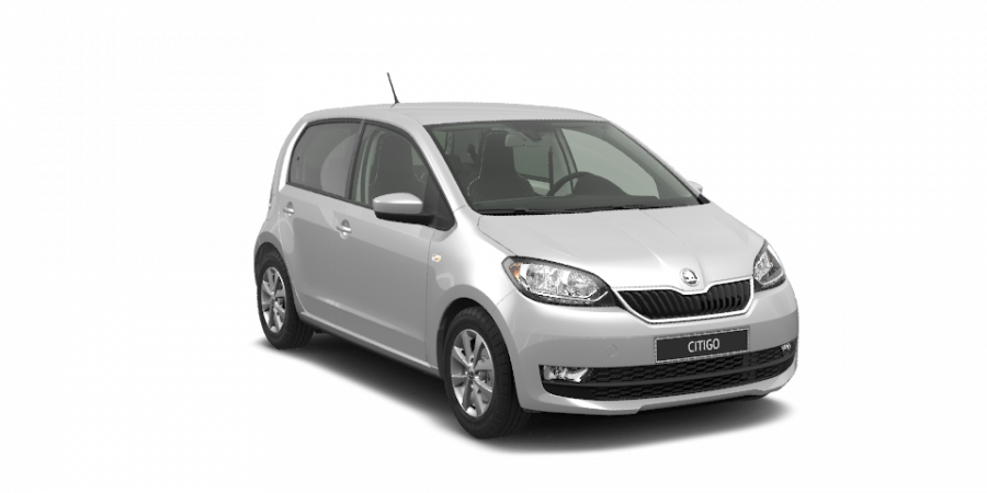 Škoda Citigo, 1,0 MPI 55 kW 5-stup. mech., barva stříbrná