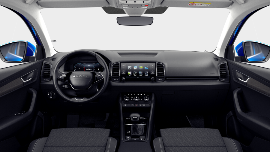 Škoda Karoq, 1,5 TSI 110 kW 7° automatická DSG, barva modrá