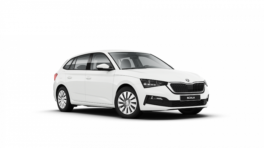 Škoda Scala, 1,0 TSI 81 KW 6-stup. mech., barva bílá