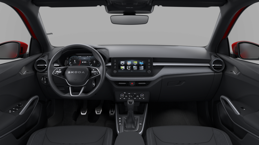 Škoda Fabia, 1,0 TSI 85 kW 6-stup. mech., barva červená