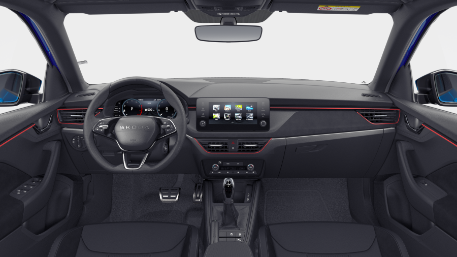 Škoda Scala, 1,5 TSI 110 kW 7° automatická DSG, barva modrá