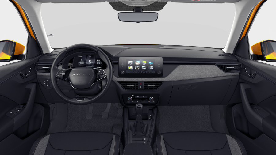 Škoda Kamiq, 1,5 TSI 110 kW 6-stup. mech., barva oranžová