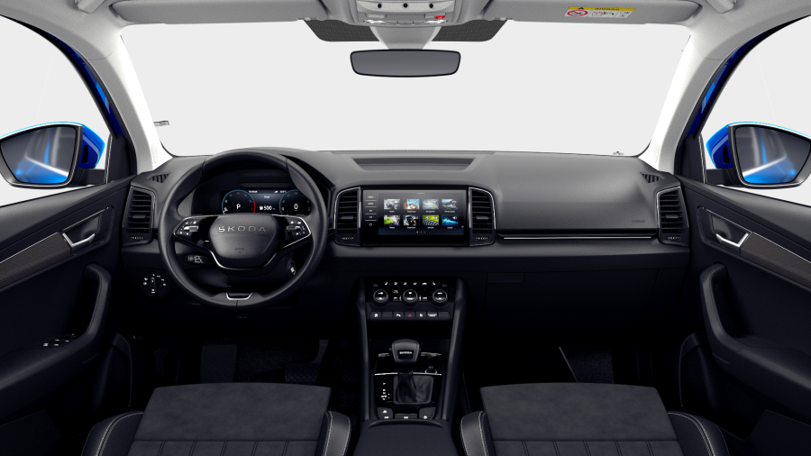 Škoda Karoq, 1,5 TSI 110 kW 7° automatická DSG, barva modrá