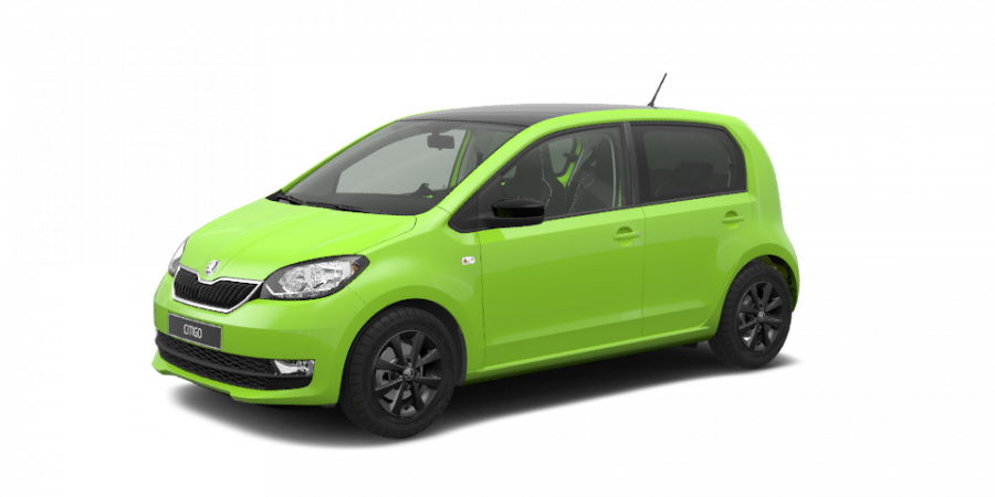 Škoda Citigo, 1,0 MPI 55 kW 5-stup. mech., barva zelená