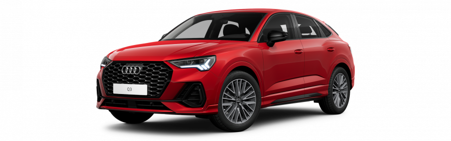 Audi Q3 Sportback, Q3 SB S line 35 TFSI 110 kW CoD, barva červená