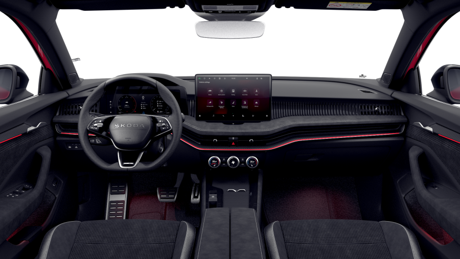 Škoda Superb, 2,0 TDI 142 kW 7-stup. automat. 4x4, barva červená