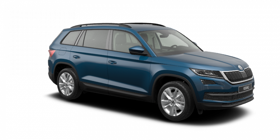 Škoda Kodiaq, 2,0 TDI 110 kW 6-stup. mech. 4x4, barva modrá