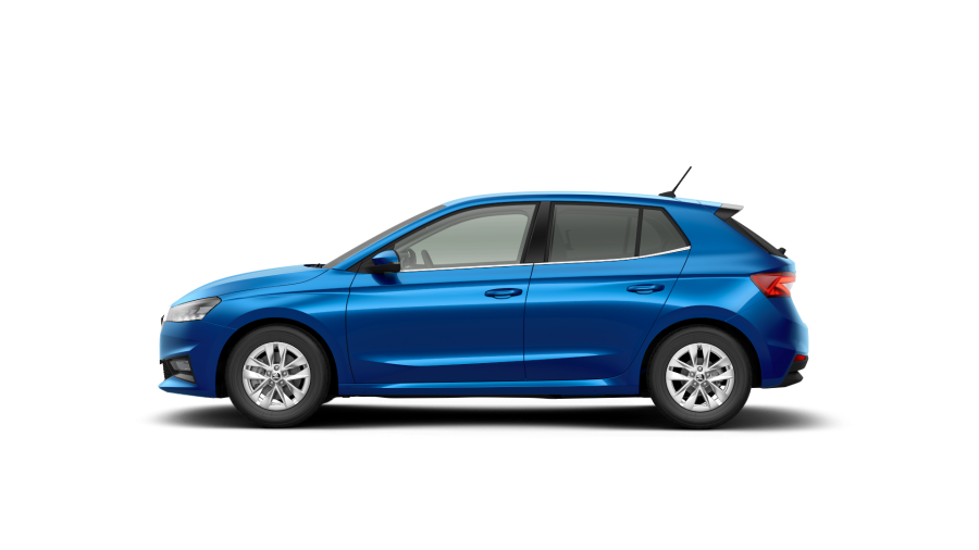 Škoda Fabia, 1,0 TSI 85 kW 7° automatická DSG, barva modrá