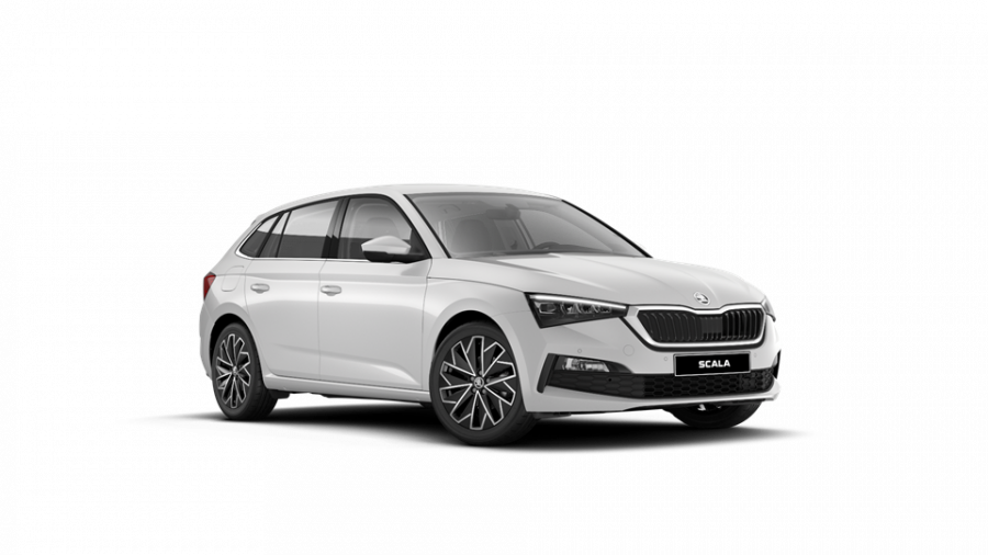 Škoda Scala, 1,0 TSI 81 KW 6-stup. mech., barva bílá