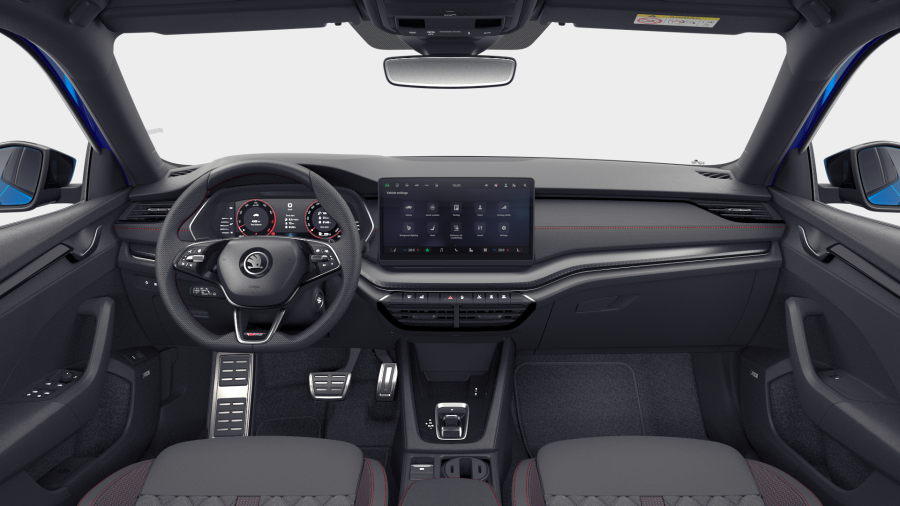 Škoda Octavia, 2,0 TSI 195 kW 7° automatická DSG, barva modrá
