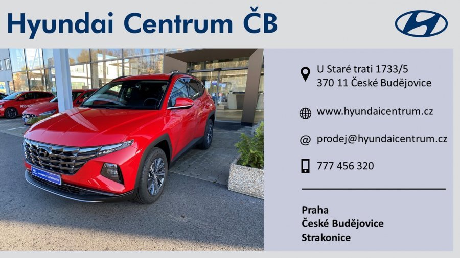 Hyundai Tucson, 1,6 T-GDi 110 kW (95 NAT) 6 st. man, barva červená