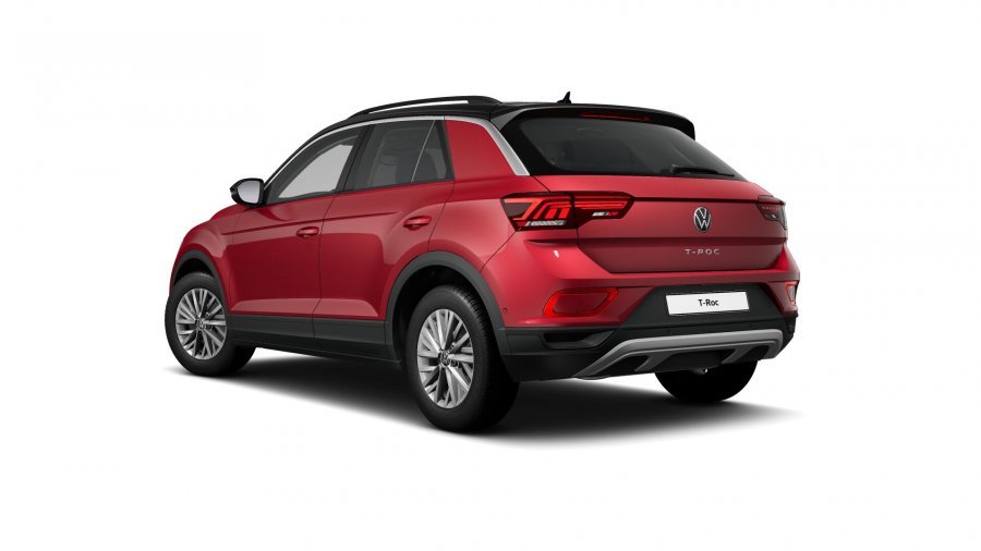 Volkswagen T-Roc, T-Roc Life 1,5 TSI 110 kW 7DSG, barva červená