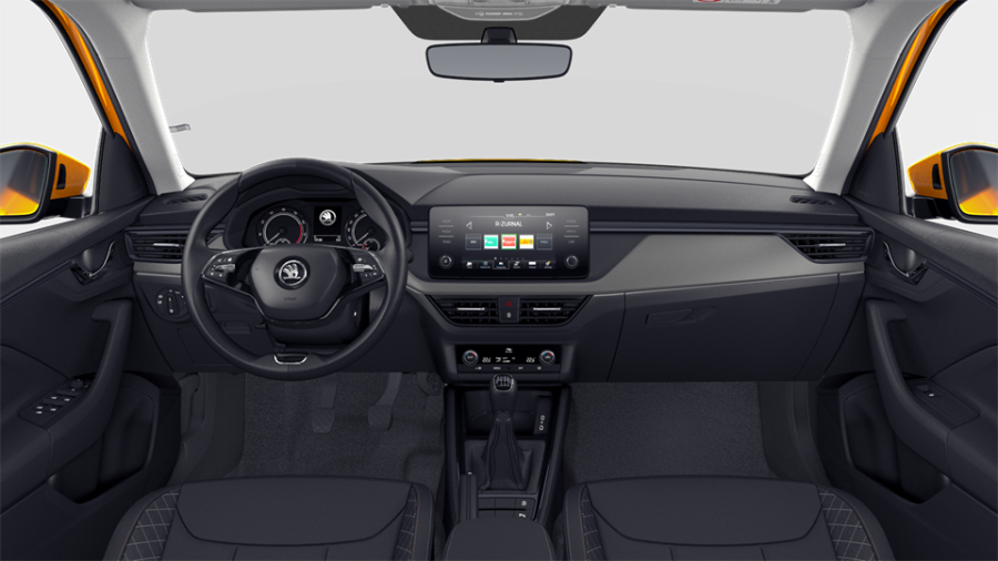 Škoda Kamiq, 1,0 TSI 81 KW 6-stup. mech., barva oranžová