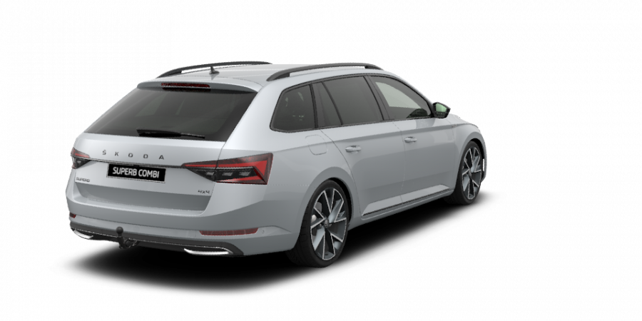 Škoda Superb, 2,0 TDI 147 kW 7-stup. automat. 4x4, barva stříbrná