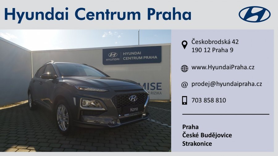 Hyundai Kona, 1,6 T-GDI 130 kW (95 NAT) 7 st. DCT, barva šedá