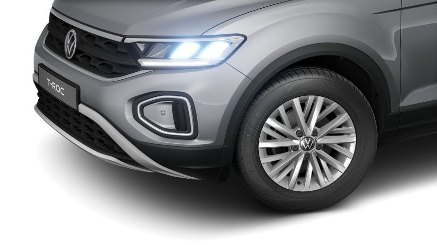 Volkswagen T-Roc, T-Roc 1,0 TSI 85 kW 6G, barva stříbrná