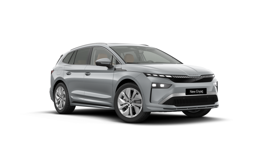 Škoda Enyaq iV, 82 kWh 210 kW 1° automatická, barva stříbrná