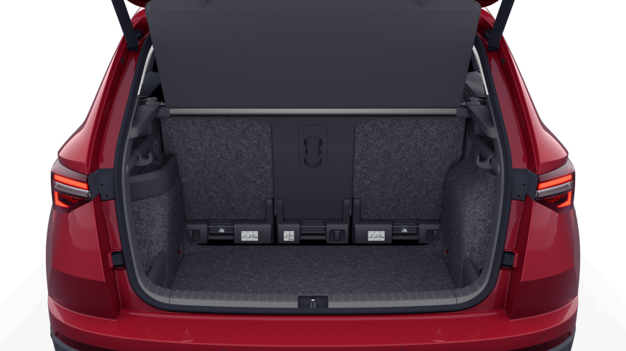 Škoda Karoq, 1,5 TSI 110 kW 7° automatická DSG, barva červená
