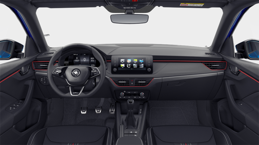 Škoda Scala, 1,0 TSI 85 kW 6-stup. mech., barva modrá