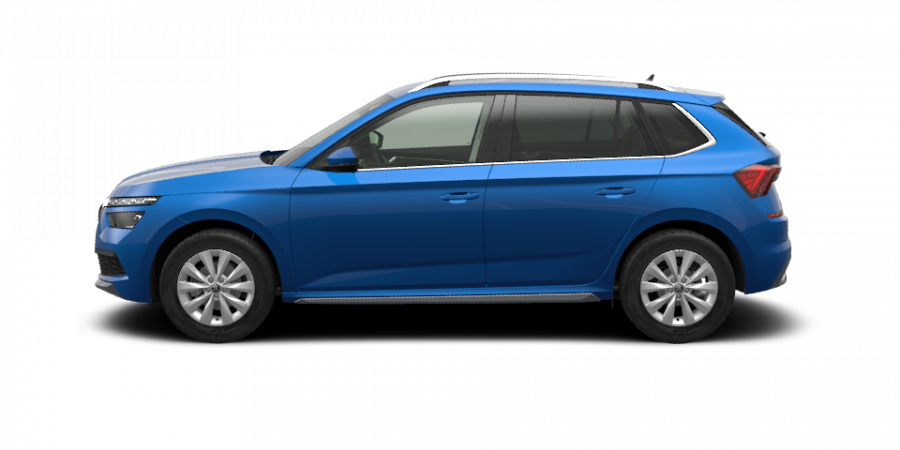 Škoda Kamiq, 1,0 TSI 70 kW 5-stup. mech., barva modrá