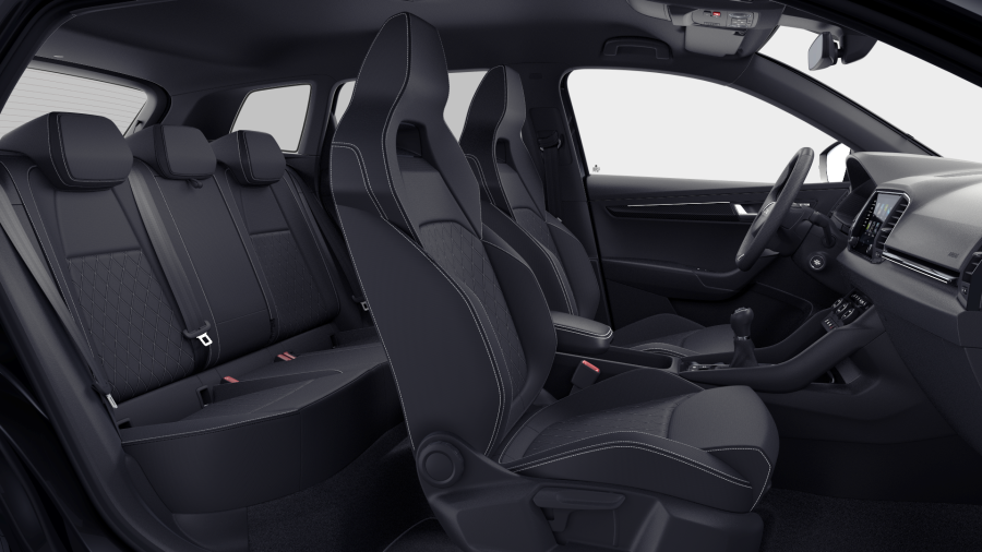 Škoda Karoq, 1,5 TSI 110 kW 6-stup. mech., barva černá