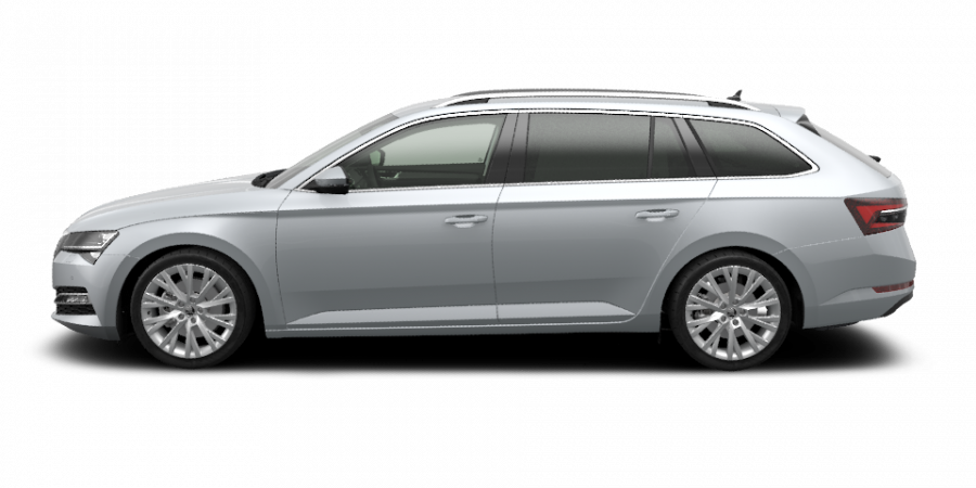 Škoda Superb, 2,0 TDI 140 kW 7-stup. automat., barva stříbrná