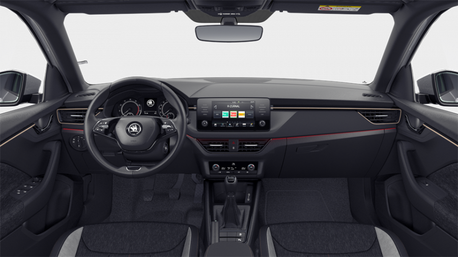 Škoda Scala, 1,0 TSI 81 KW 6-stup. mech., barva stříbrná