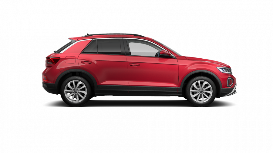 Volkswagen T-Roc, T-Roc Life 1,5 TSI 110 kW 7DSG, barva červená