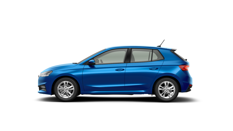 Škoda Fabia, 1,0 TSI 85 kW 7° automatická DSG, barva modrá