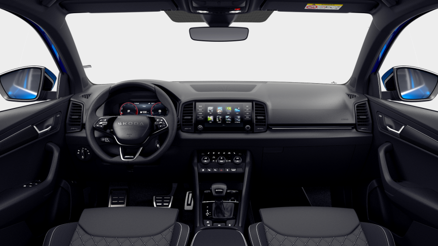 Škoda Karoq, 1,5 TSI 110 kW 7° automatická DSG, barva modrá