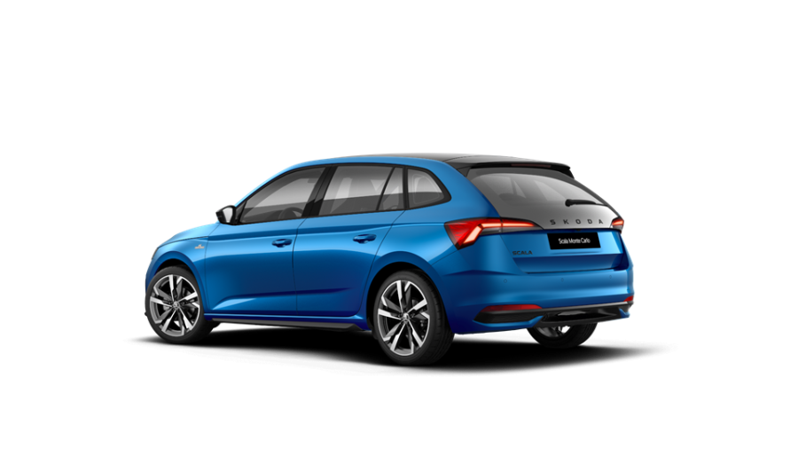 Škoda Scala, 1,5 TSI 110 kW 7-stup. automat., barva modrá
