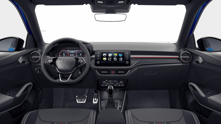 Škoda Fabia, 1,5 TSI 130 kW 7-stup. automat., barva modrá
