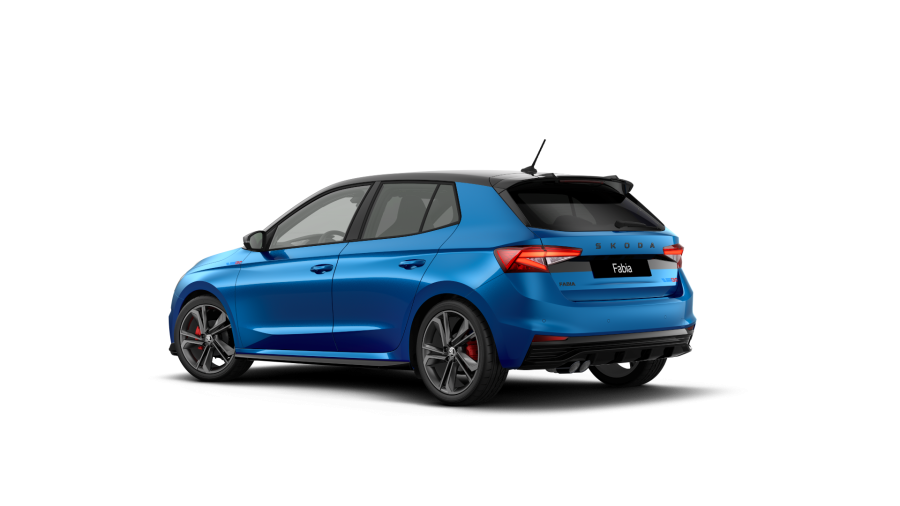 Škoda Fabia, 1,5 TSI 130 kW 7° automatická DSG, barva modrá