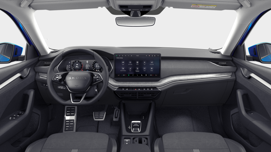 Škoda Octavia, 1,5 TSI m-HEV 110 kW 7° automatická DSG, barva modrá