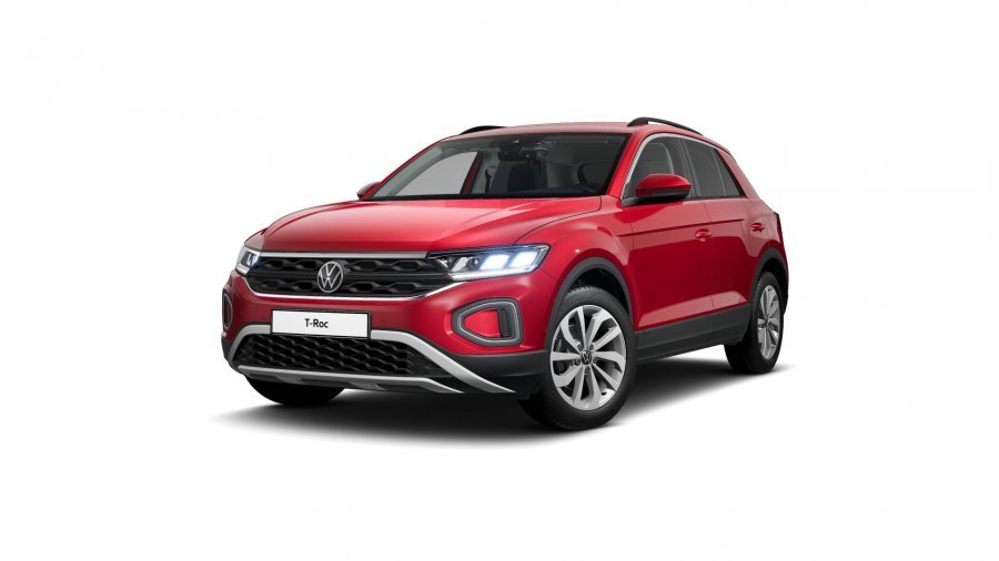 Volkswagen T-Roc, T-Roc Life 1,5 TSI 110 kW 6G, barva červená